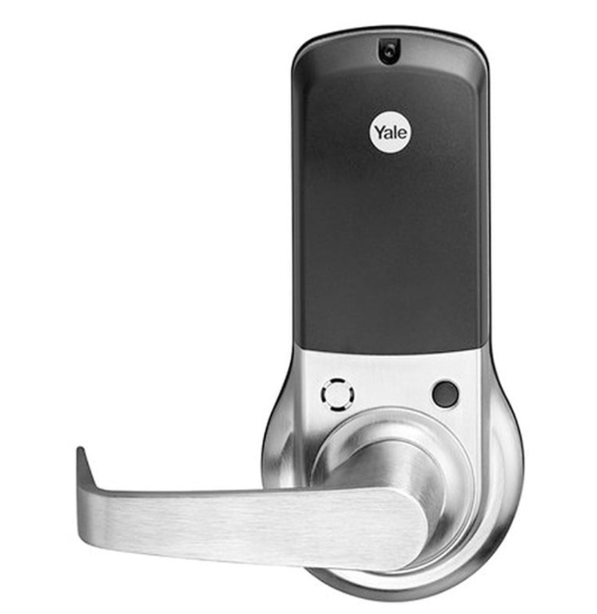 RI-KEY SECURITY 20 x Lever Door Lock Entry Keyed Cylinder Wave Handle with Keys Stainless Steel Finish SC RH - 1